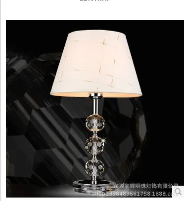 

YOOK 33*48CM European Luxury Crystal Table Lamp Bedroom Bedside LED Table lamp Modern Fashion Simple Table Lamp 220V 27E
