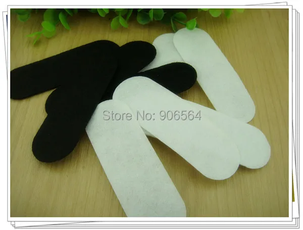500Pcs/Lot Black and White Color Available 3*9Cm Rectangle Felt Pads Great Patch for DIY Flower Accessories Women Handwork | Аксессуары
