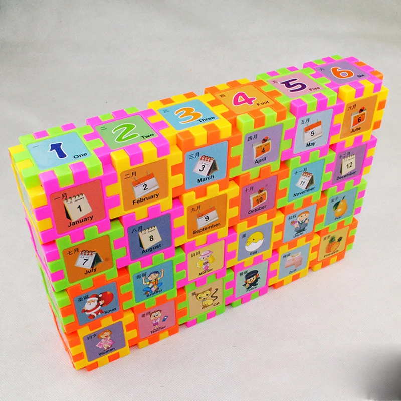 

68PCS Digital fruit portrait Picture Building Blocks Educational Learning Toy Brain Game Toys for Children