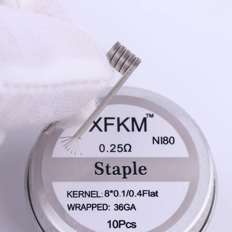 XFKM NI80 нихромовая Высококачественная готовая катушка для электронной сигареты RDA RTA RBA RDTA атомайзер нагревательный провод - Цвет: 8xin 025