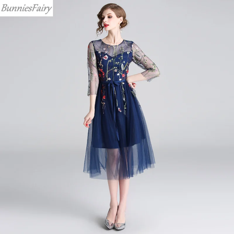 BunniesFairy 2019 летнее Новое Женское платье в стиле знаменитостей богемном бохо темно