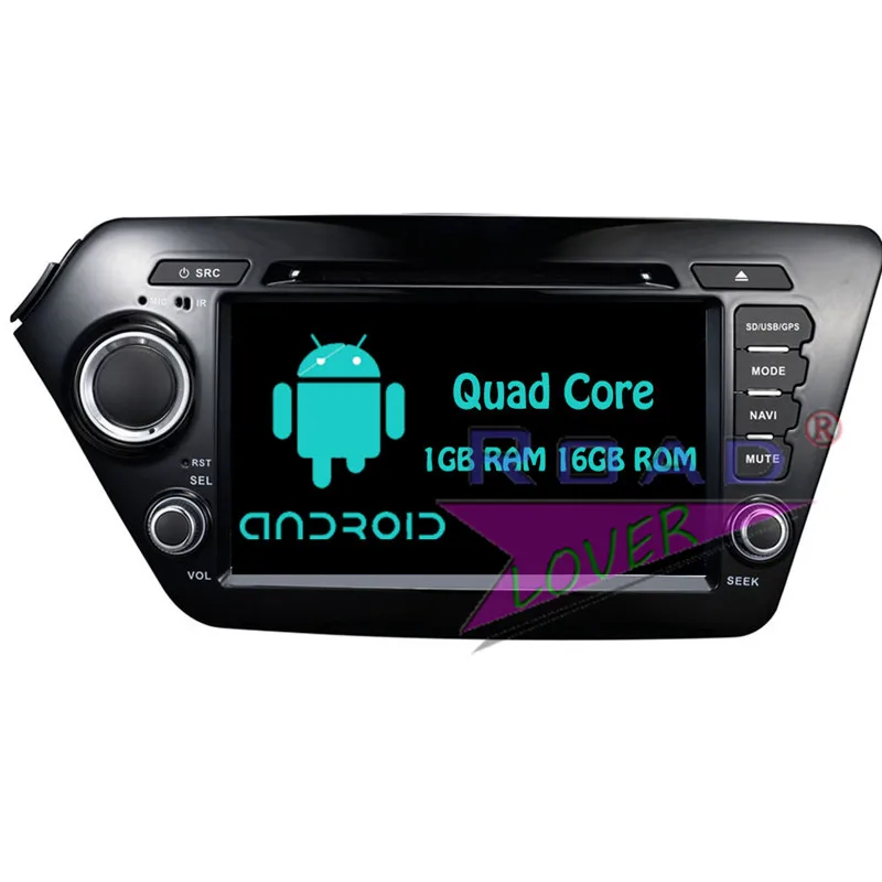 Roadloevr Android 6 0 автомобильный стерео 2 Din четырехъядерный GPS навигация для KIA K2 2011 RIO 2012