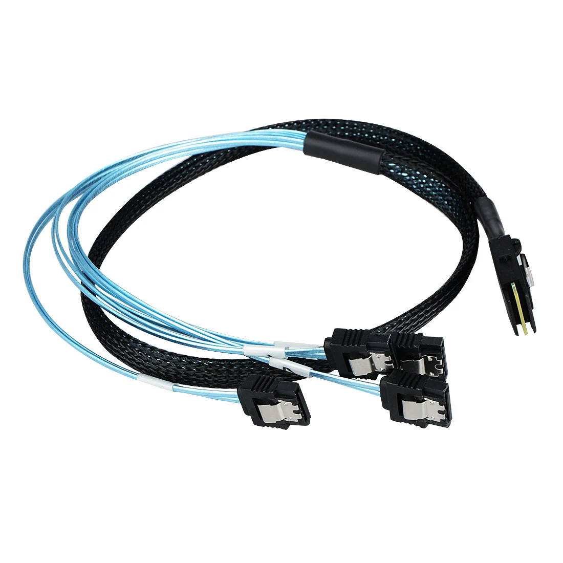 

Mini SAS 36Pin SFF-8087 Male to 4 SATA 7Pin female Cable Mini SAS Host/Controller to 4 SATA Target/Backplane