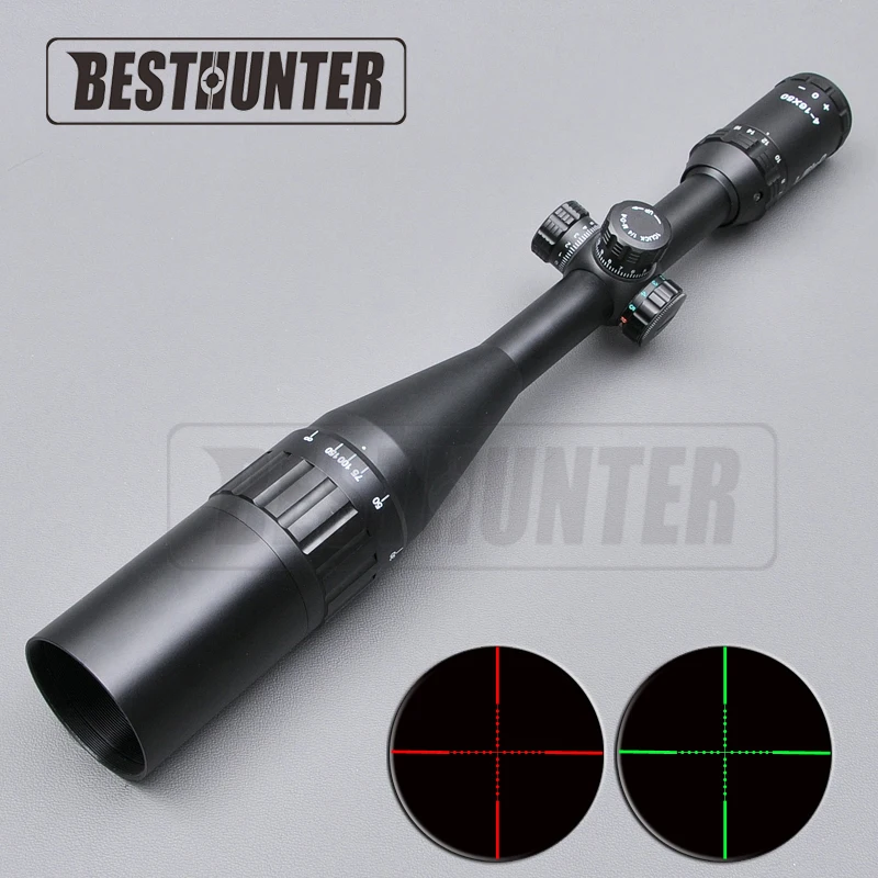 

LEBO 4-16X50 Optics Riflescope Fiber Optic Sight Red And Green Illumination Tactical Hunting Scope Sniper Gear DHL Free