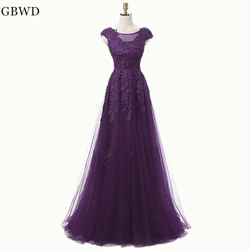 purple simple dress