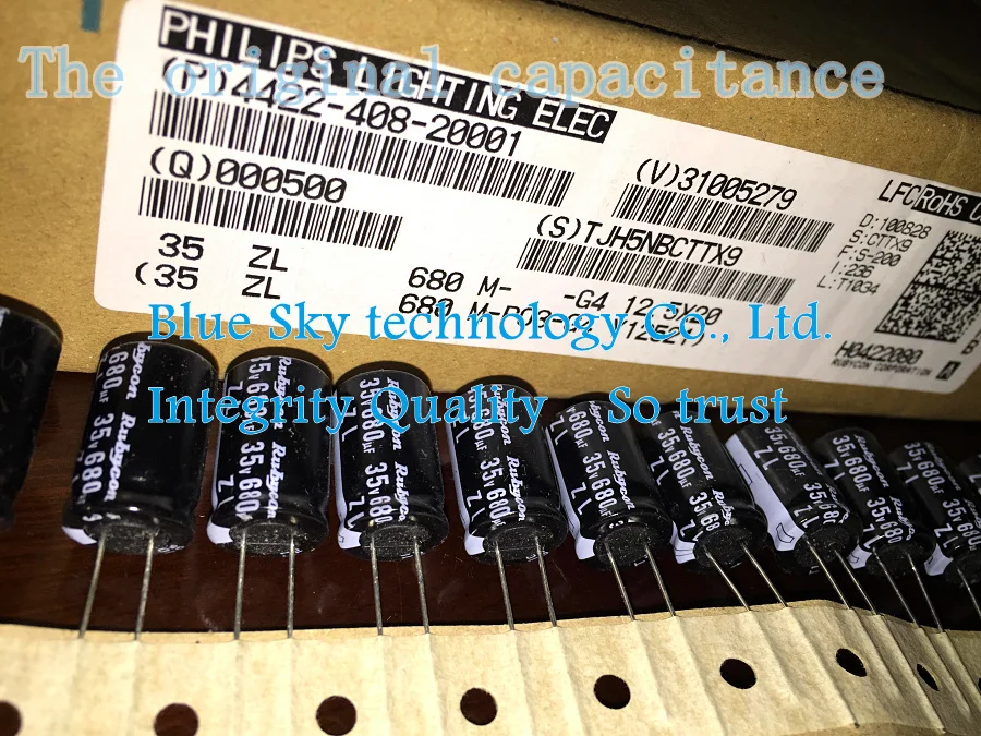 10 шт Япония Рубин 35v680uf ZL непосредственный сбыт из 12.5x20mm алюминиевый