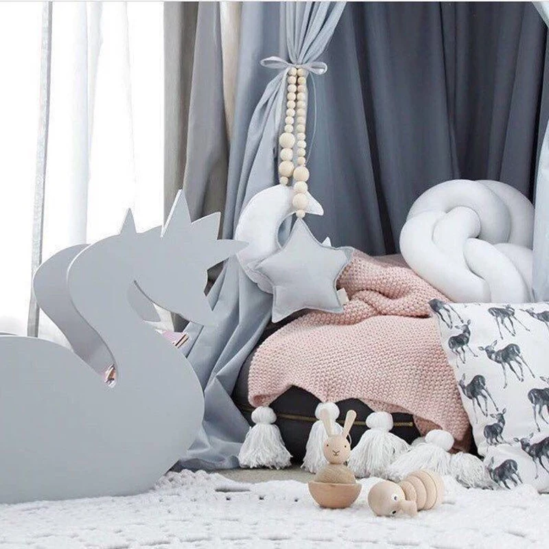 70cm Stuffed Star Heart Hanging Toys with Wooden Beads Star Wall Accessories Tent Hangings Nordic Style Kids Room Decoration 70cm Stuffed Star Heart Hanging Toys with Wooden Beads Star Wall Accessories Tent Hangings Nordic Style Kids Room Decoration