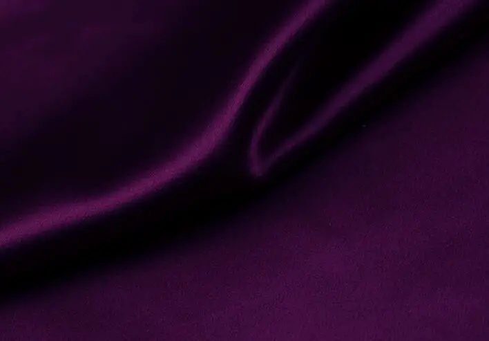 

Howmay 100% pure silk charmeuse satin fabric 30m/m 114cm grape 61# especially heavy weight for dress or cheongsam