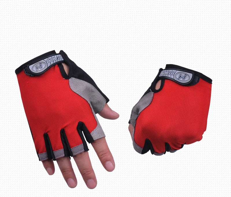 Summer menwomen fitness gloves gym weightlifting cycling yoga bodybuilding training thin breathable non-slip half finger gloves (44)