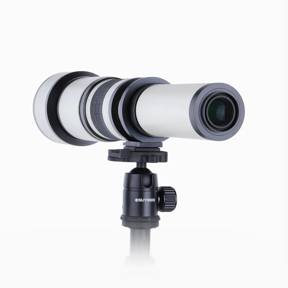 Телескопический объектив 650 1300 мм с ручным зумом для камеры Canon Nikon Sony Olympus|zoom