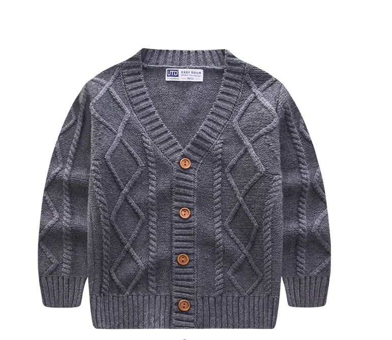 

Fashion 2019 Children Sweater V-neck For Winter Warm Girls Boys Children Sweaters Button Sweaters Clothing Bottoming Cardigan