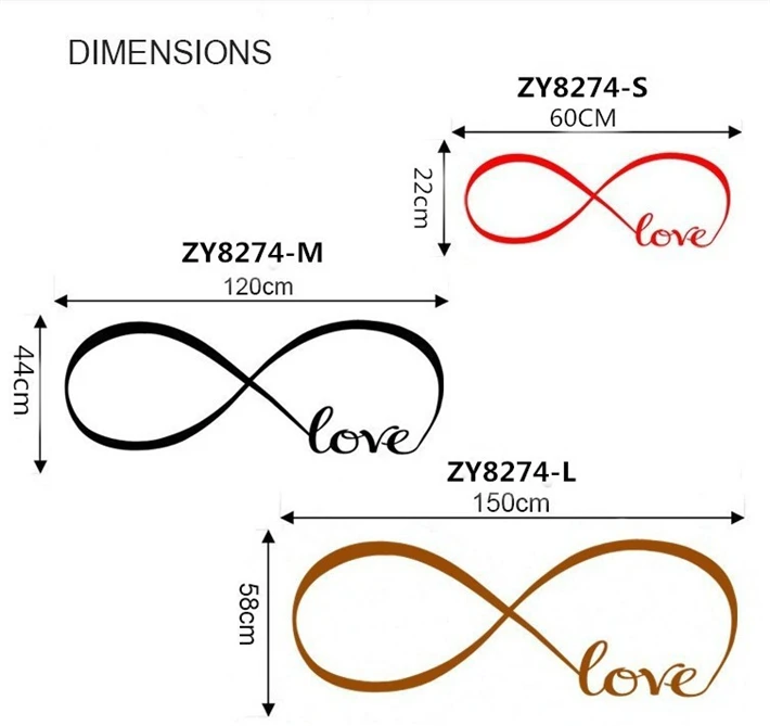 Fast Shipping Personalized Infinity Symbol Bedroom Wallpaper Decals Gorgeous Infinity Love Quotes Fast Shipping Personalized Infinity Symbol Bedroom Wallpaper Decals Gorgeous Infinity Love Quotes
