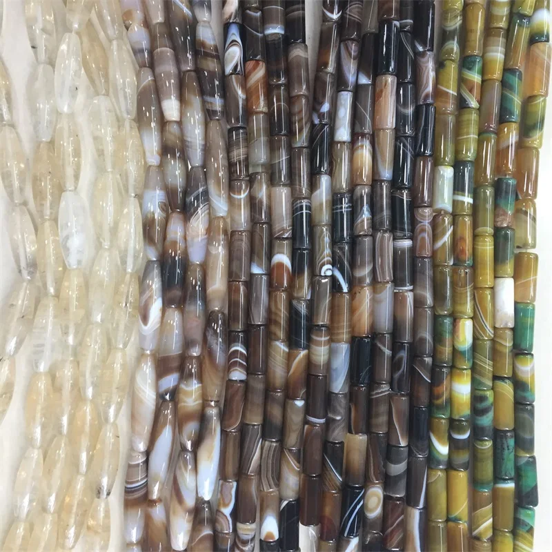 

Real Genuine Persian Gulf Agate Gemstone Smooth Tibetan Dzi Onyx Tea Watermelon Round Natural Stone Beads for DIY Jewelry Making