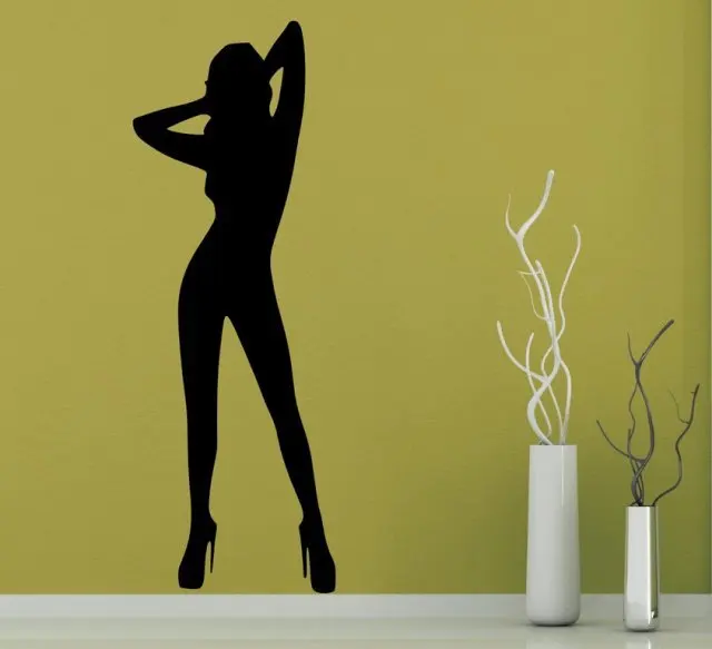 

'Sexy Woman' - Large Vinyl Wall Decal & Wall Sticker. Many colours. New!
