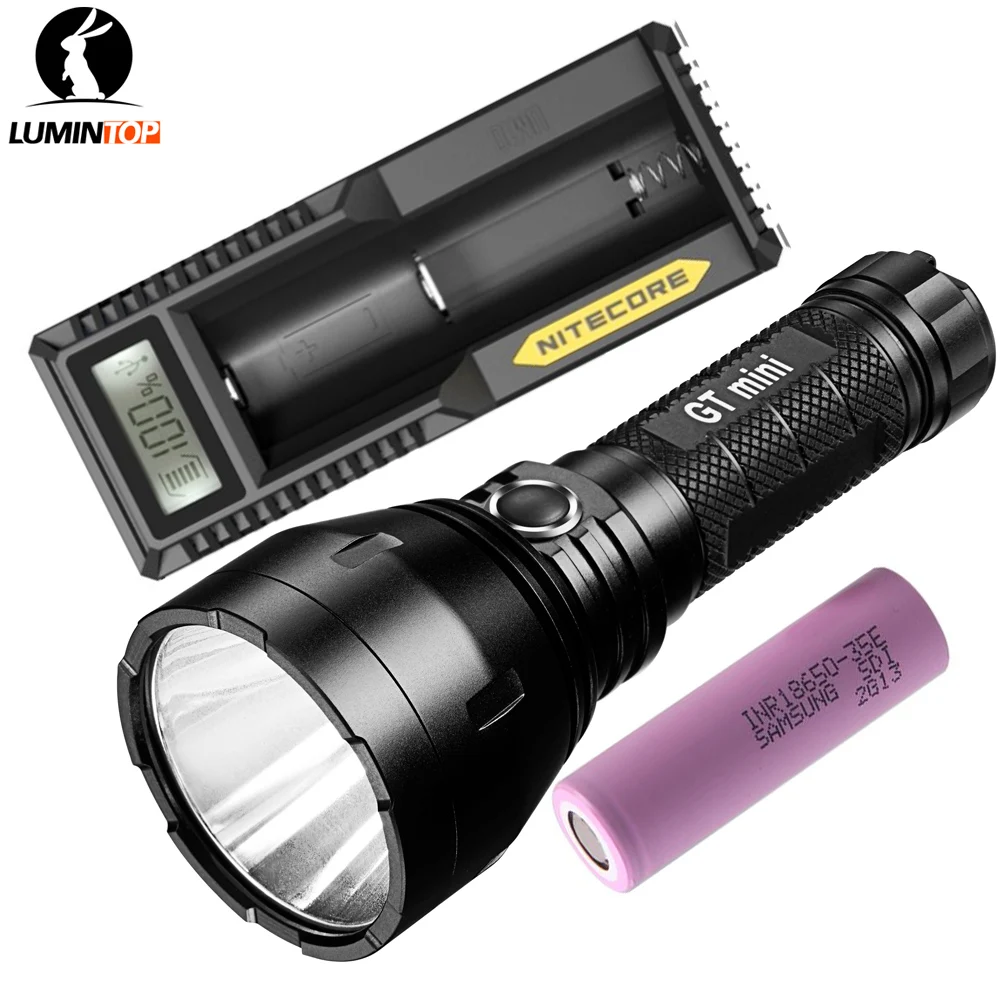 Lumintop GT мини длинный Rang Flashligh Kit 17 Вт 4.5A CREE XHL NW/CW Макс 1200 люмен дальность луча 750 м 135, 000cd уличный фонарь