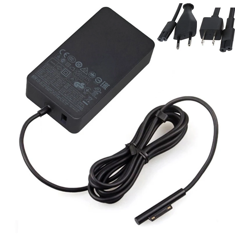 surface pro 4 Tablet Charger Cable+12V 2.58A 36W Black AC Power Supply Adapter For Microsoft Surface Pro 3/4-EU/US Plug |