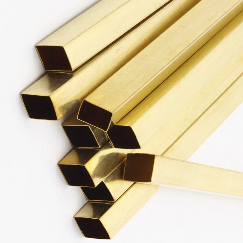 

.. 6pc.. Huge Raw Brass Square Tubes.. (8x100mm) Bs 1584