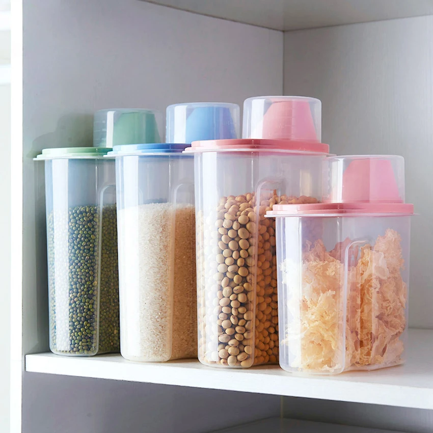 Kitchen Storage Box Sealing Food Preservation Plastic Fresh Pot Container Transparent Sealed Crisper Set Plastic