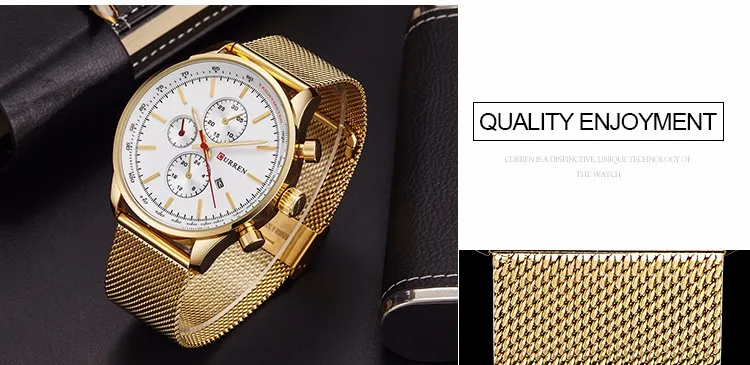 CURREN новые брендовые Роскошные модные повседневные спортивные мужские часы из нержавеющей стали деловые наручные часы с датой мужские часы Relogio Masculino