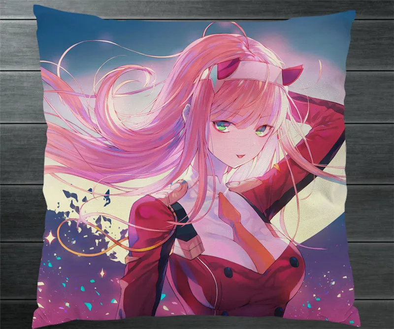 

Darling in the Franxx Anime Zero Two Code 002 Two Side Pillowcases Hugging Pillow Cushion Case Cover Otaku Cosplay Gift New P10