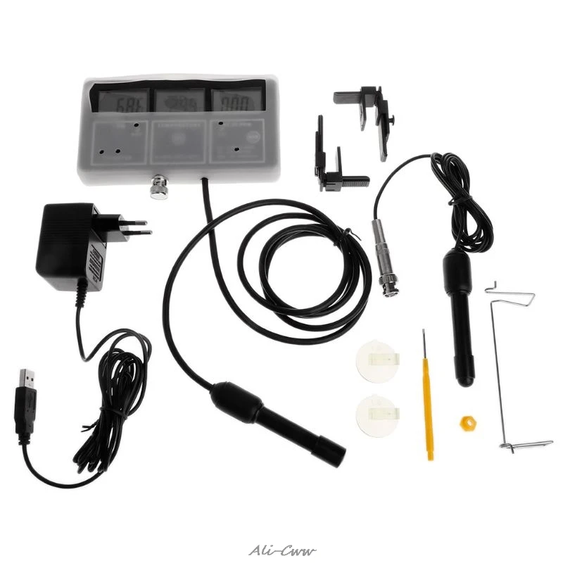 

6 in 1 Water Quality Tester Monitor pH Meter Aquarium Water Meter for test PH / Temperature / EC / CF / PPM / TDS