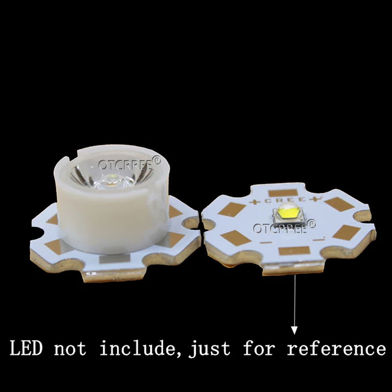10 шт. 13 мм Светодиодная линза CREE 10 30 45 60 90 градусов XPE2 XPG2 ХТЕ Epi светодиодный/полу светодиодный 3535 3030 излучатель Плано рефлекторный коллиматор