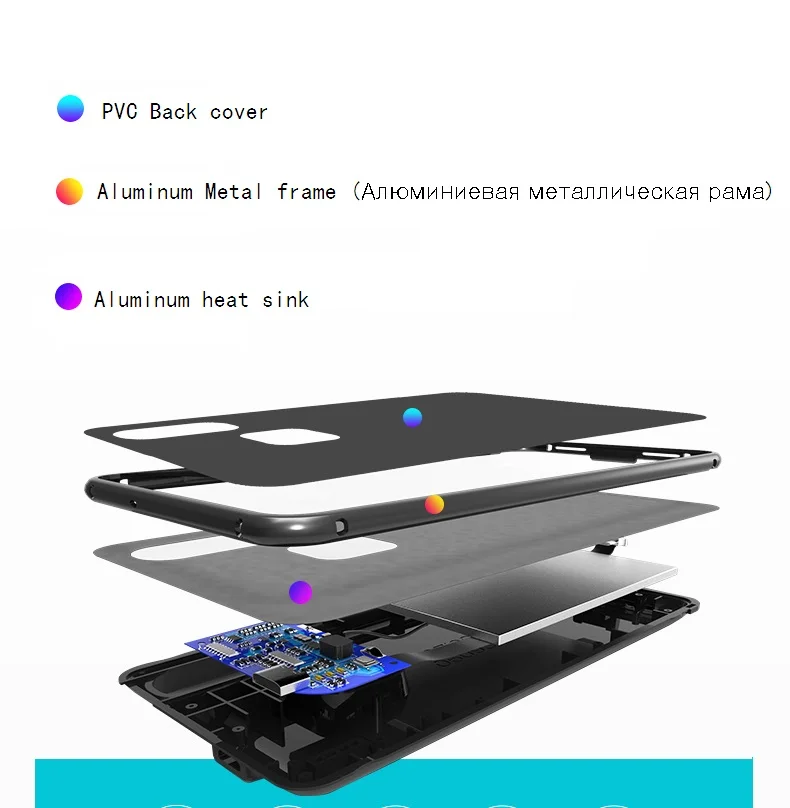 Чехол для аккумулятора Huawei P Smart enjoy 8 Plus Y7 Prime Y9 2018 Honor 7X ударопрочный чехол