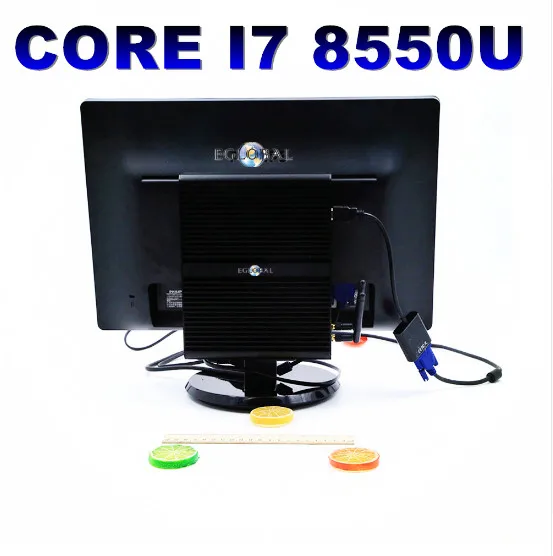 

8th Gen Mini PC Intel Core i7 8550U Quad Core 4.0GHz 8MB Cache Fanless Mini Computer Win 10 4K HTPC Intel UHD Graphics 620 Wifi