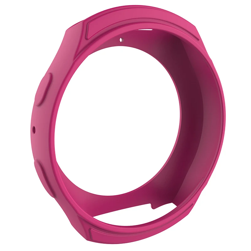 Мягкий силиконовый защитный чехол MJeess для samsung Galaxy gear S2 SM-R720 и SM-R730 - Цвет: Pink