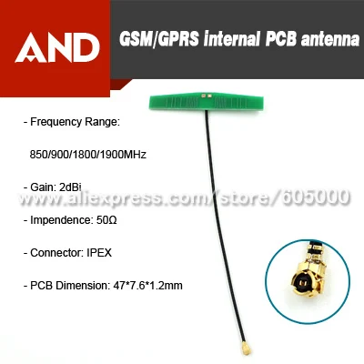 imágenes para Envío libre 850 900 1800 1900 MHz GSM Antena Interna conector IPX, SIM800H SIM800L antena antena imágenes para Envío libre 850 900 1800 1900 MHz GSM Antena Interna conector IPX, SIM800H SIM800L antena antena