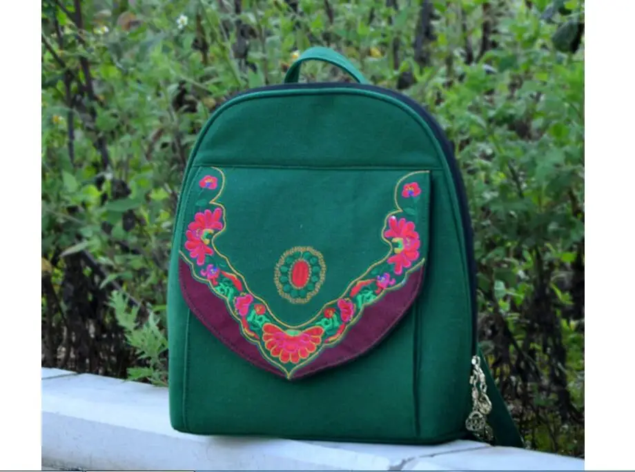 Hot Lady's backpack!Original National style embroidery embroidered