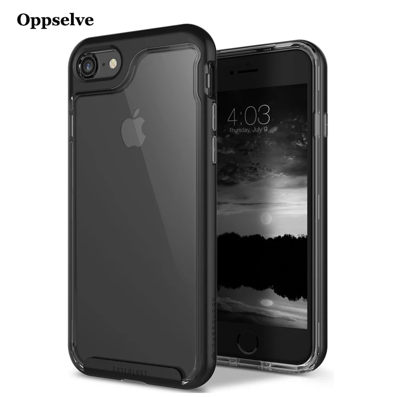 

Oppselve Luxury Case For iPhone 8 7 6 S 6S Plus Ultra Thin Capinhas PC & TPU Silicone Cover Case For iPhone 8 7 6 S Coque Fundas