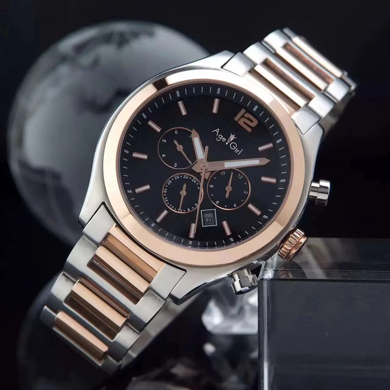 

Luxury Brand New Men Watch Stainless Steel Automatic Mechanical Master Rose Gold White Black Sapphire Watches Waterproof AAA+