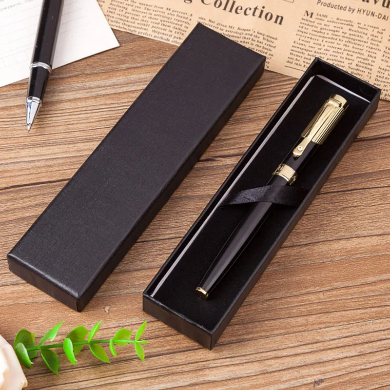 

Creative Black Pen Packing Box Business Fountain Pen Box Pencil Cases Box For School Stationery Escolar Gift Box