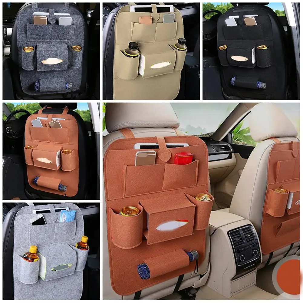 

2018 New Car seat storage bag Hanging bags car seat back bag Car child safety seat car steat back bag Multifunction storage box