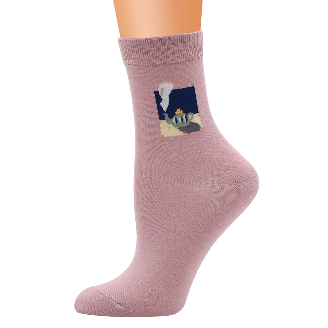 Цветок Плантлайф креативные носки Графический Mountain Для мужчин Для женщин в милый горошек длинные хлопковые носки новинка полосатые носки