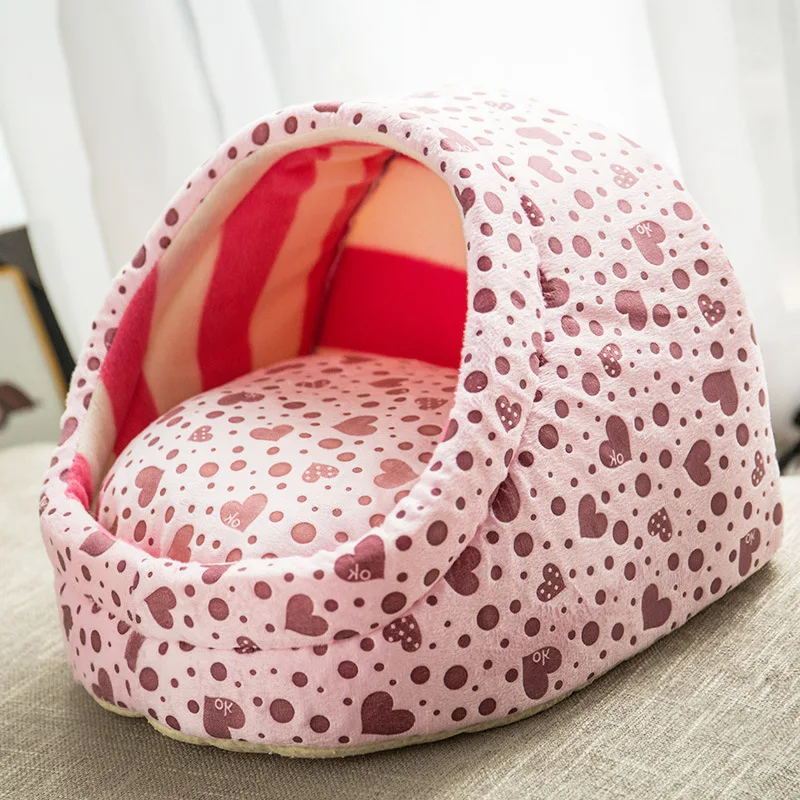 

Home Shape Pet House Cute Slipper Warm Dog Bed Cat Nest Washable Small Dogs Basket Kennel For Puppy Dogs Cats Animals 9 Colors