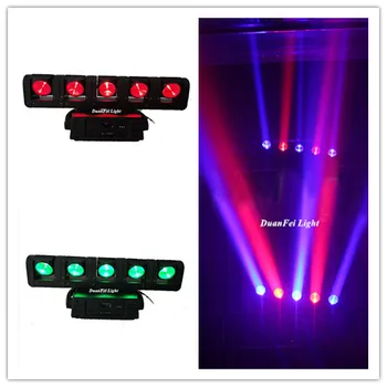 

6 lights 360 degree rotating LED Beam Moving head rgbw led bar moving head 5x12w