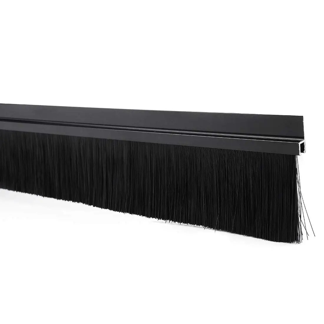 1pcs New Style Door Bottom Scanning H-shaped Aluminum Alloy Base Brush Dust Elevator Black | Инструменты