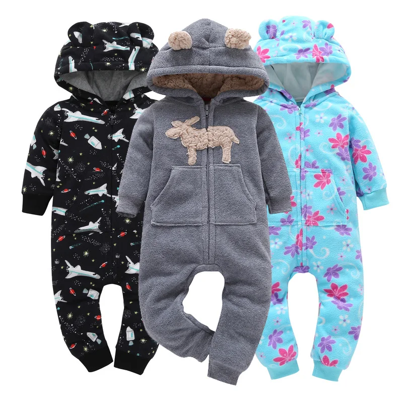 Newborn Bebes carter Clothing Long Sleeve Rompers Winter Baby and