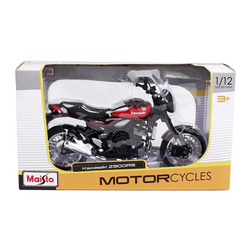 Миниатюрная гоночная игрушка MAISTO 1:12 Kawasaki Z900 RS в масштабе для мотоцикла литый под