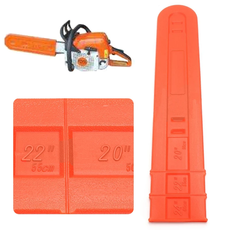 DWZ 20'' 22'' 24'' Orange Chainsaw Bar Cover Scabbard Universal Guide Plate