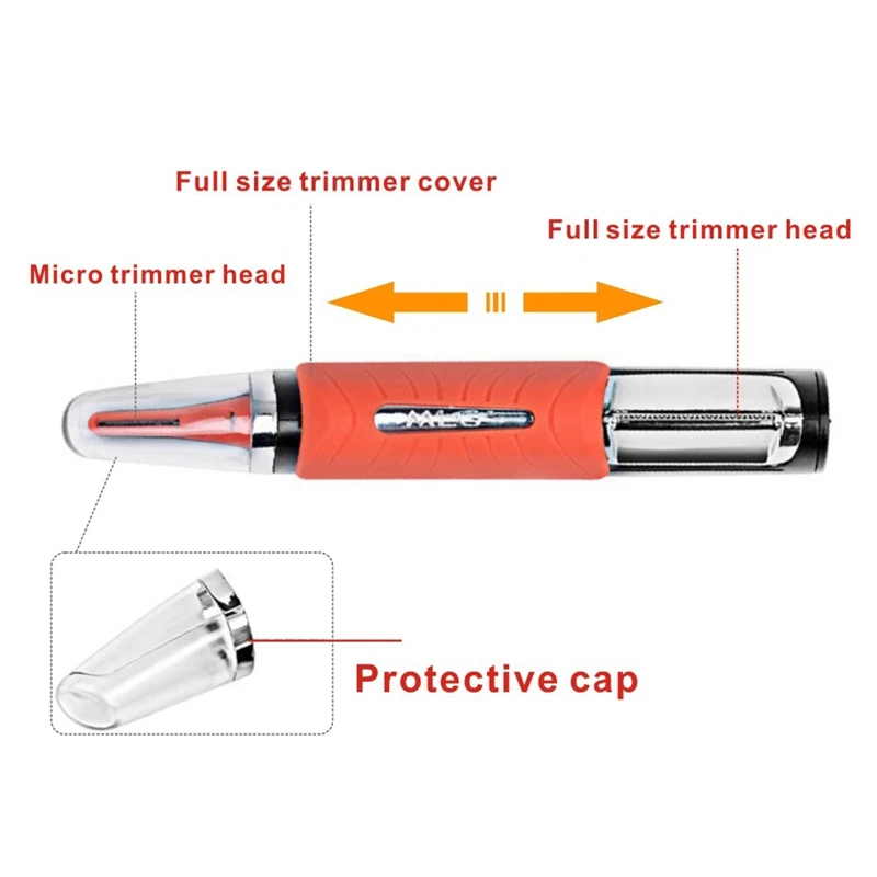 Мужская машинка для стрижки носа, мини-машинка для стрижки волос, триммер для бороды, бритва для удаления волос, ручка для удаления волос, светодиодная бритва
