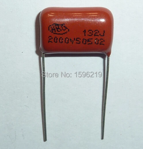 50 шт. Конденсатор CBB 132 2000V 132J 2KV 1300pF 1.3nF P15 CBB81 Металлизированный Полипропиленовый пленочный конденсатор с алюминиевой крышкой