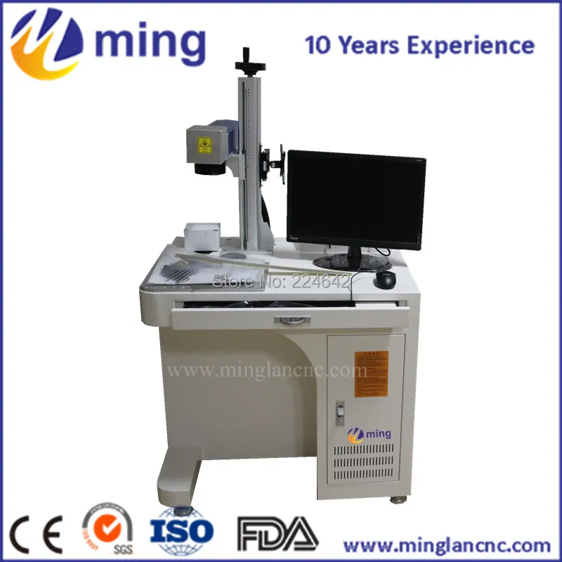 

High Quality Low Price, 110V/220V 10W Optical Fiber Laser Marking Machine For Metal & Wood & PVC & Plastic Working