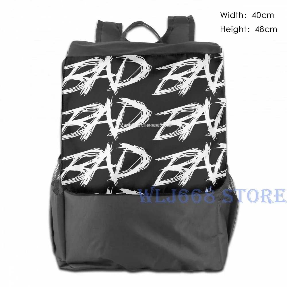 Funny graphic print shoulder Bags women XXXTentacion BAD Single shoulder backpack travel for men Gym Bag
