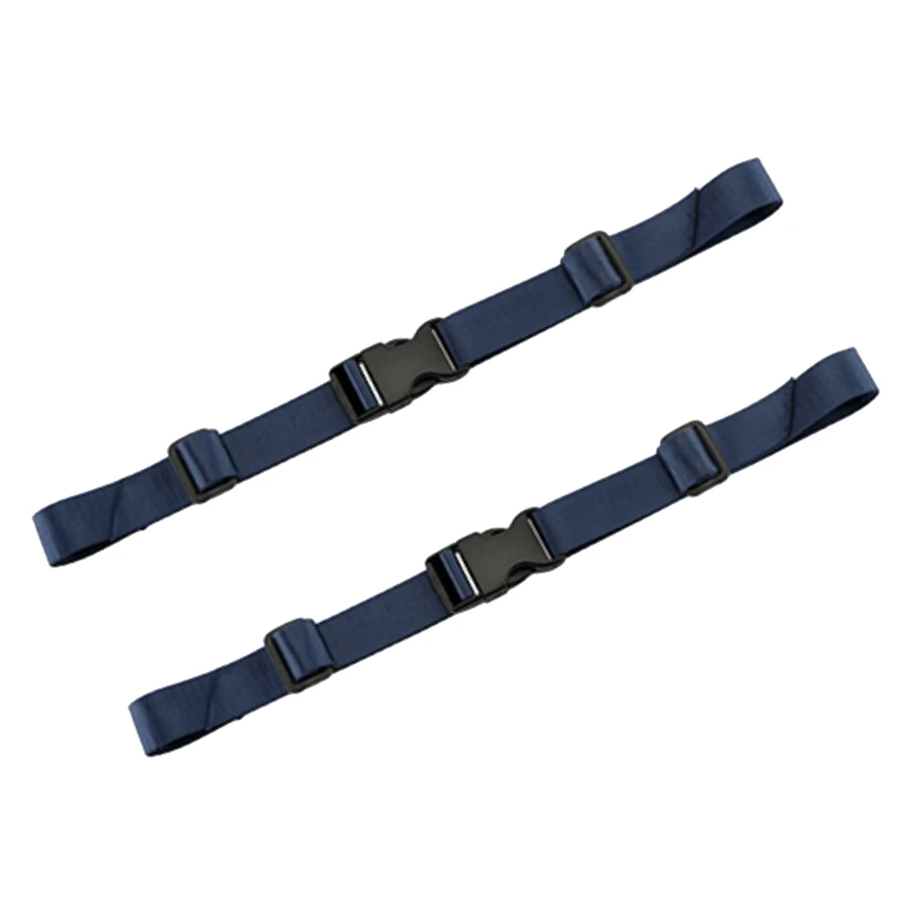 2 Pcs Universal Nylon Backpack Webbing Chest Harness Belts Waist Strap Buckle Gear Clips for Camping Hiking Climbing Accessory