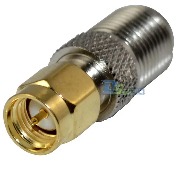 

High QualityF Type Female Jack to SMA Male Plug Straight RF Coax Adapter Connector Convertor