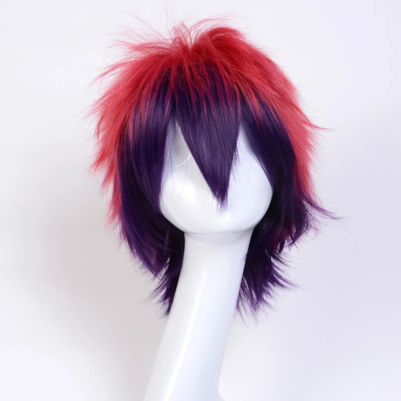 30cm-multi-color-short-fluffy-layered-No-Game-No-Life-Sora-Synthetic-Wig-Cosplay-Costume-Wig(3)