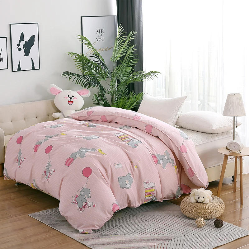 

Lovely Elephant duvet cover soft quilt cover cartoon style cute for kids good quality bedclothes comfortable bed sack